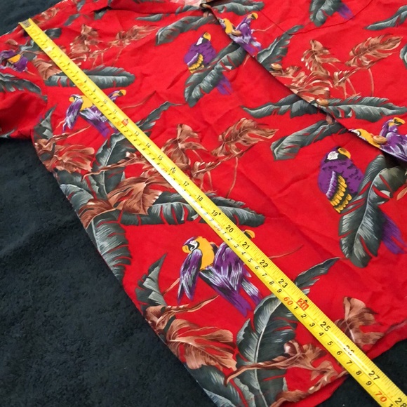 Paradise Found Hawaii Classic button-down tropical short sleeve, front pocket - Picture 12 of 12